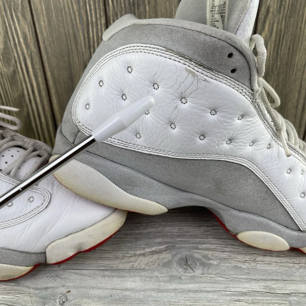 Nike Air Jordan 13 Retro Wolf Grey Men's Size 11, 414571-160 Sneakers No Insoles